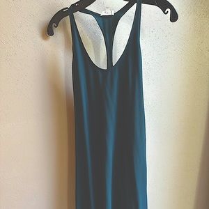 Aritzia Wilfred Collone racerback midi dress. Dark green. Size Small. Like new.